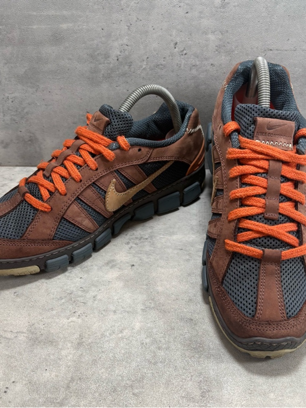RARE Nike Considered Humara ACG 2006‎ Men’s 8 Chocolate Brown Grey Bone Vintage